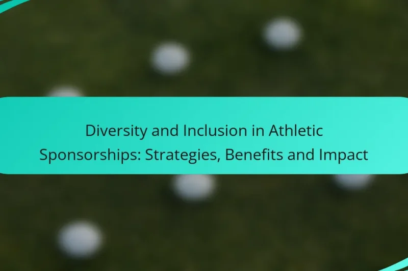 Diversity and Inclusion in Athletic Sponsorships: Strategies, Benefits and Impact