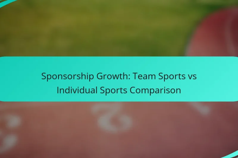 Sponsorship Growth: Team Sports vs Individual Sports Comparison