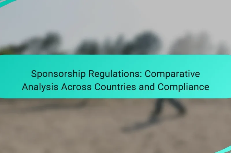 Sponsorship Regulations: Comparative Analysis Across Countries and Compliance